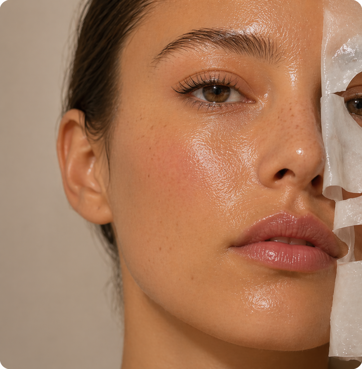 Bio-Zellulose Gesichtsmaske für trockene Haut