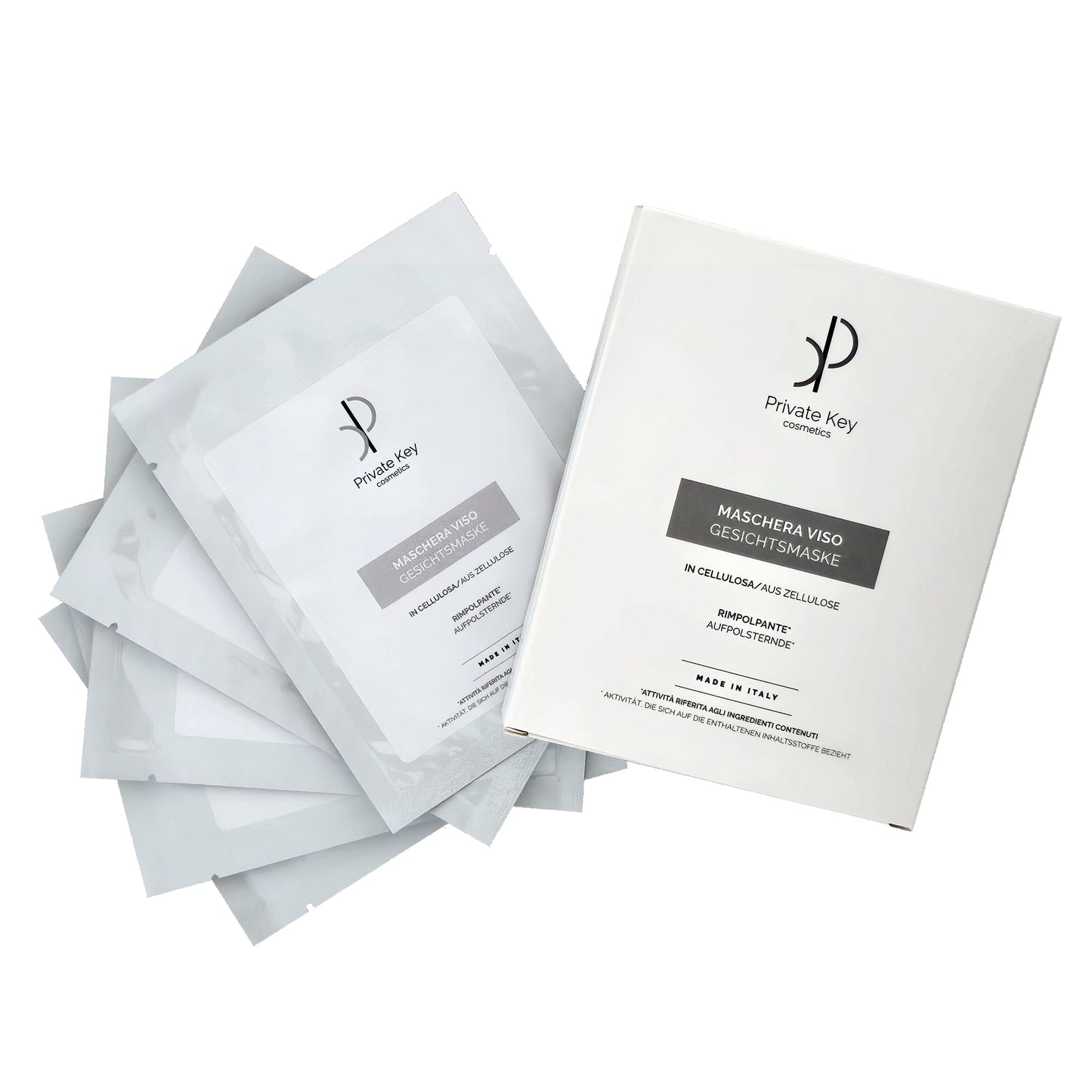 Gesichtsmasken set 5 Stück, premium Tuchmasken gegen trockene und müde Haut, Sofort-Effekt, aufpolsternde