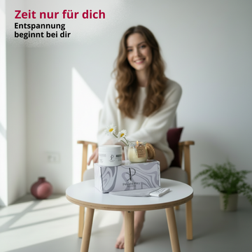 Kleine Spa-Geschenkbox – Körperpeeling & Duftkerze